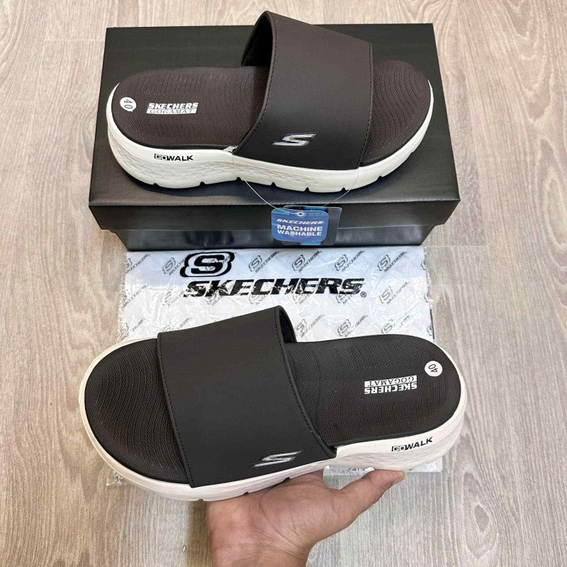 Skechers Go Walk Flex Premium Brown Flip Flop