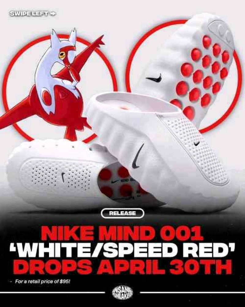 Nike Mind 001 White Speed Red