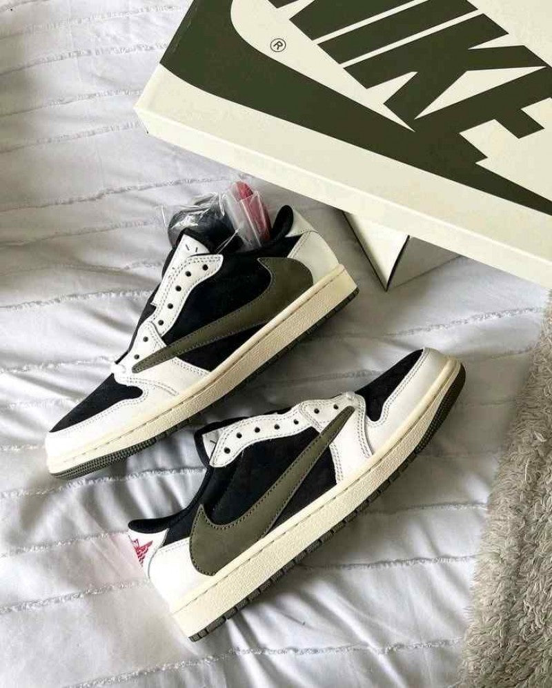 Travis Scott X Air Jordan 1 Low Olive Semi UA Quality