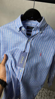 Ralph Lauren Premium Linen Stripes Shirts 2438