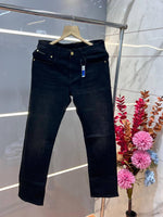 Dolce and gabban a green shade imported lycra straight fit ankle lenght denim wit etal logo Sale Offer 3347