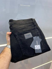 Dolce and gabban a green shade imported lycra straight fit ankle lenght denim wit etal logo Sale Offer 3347
