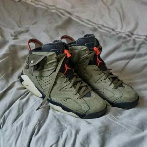 Nike Air Jordann Retro 6 Travis Scott Olive