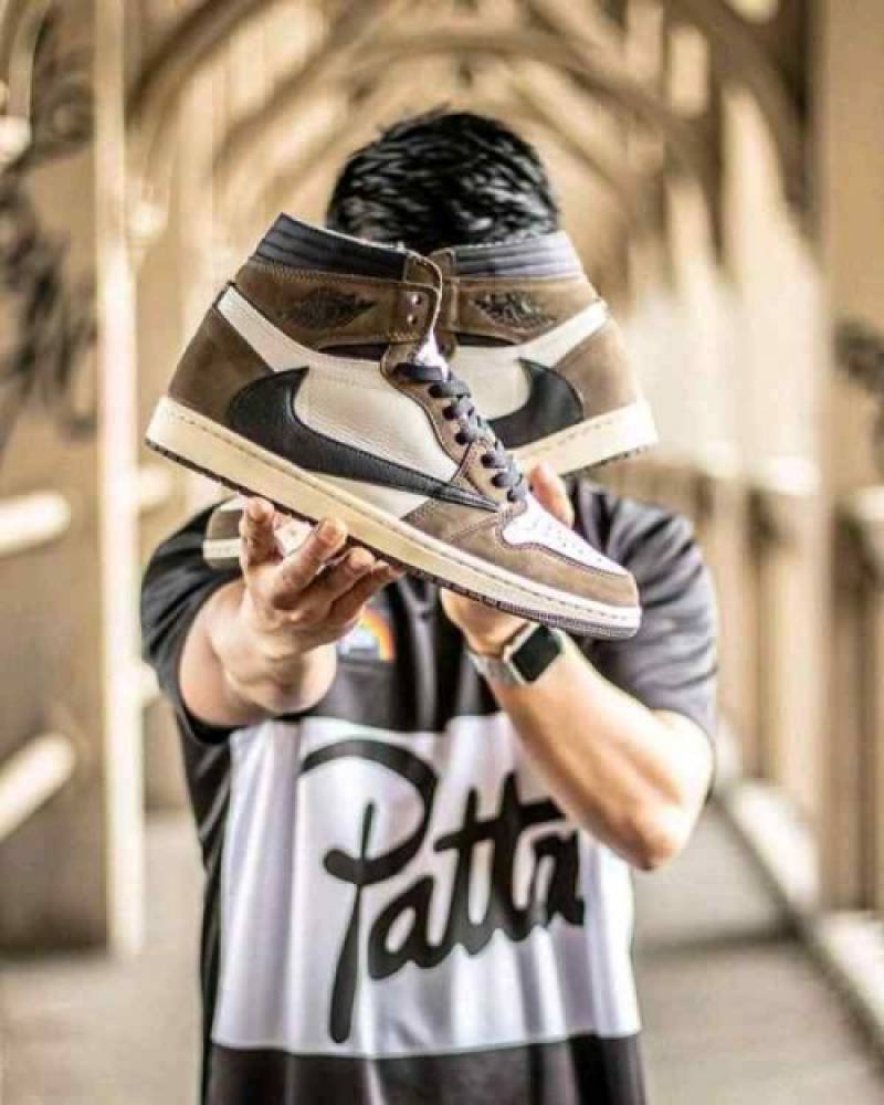 Jordan 1 High Travis Scott Mocha Semi UA quality 591
