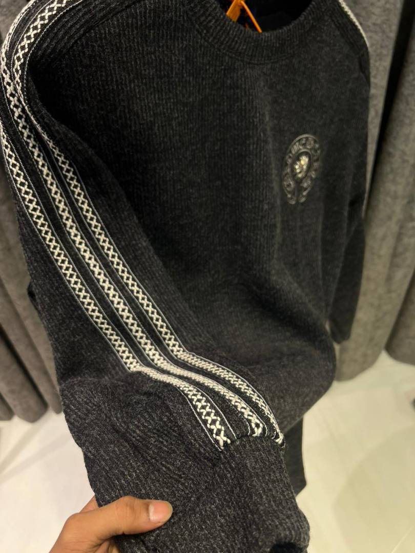 CHROME HEARTS IMPORTED SWEATSHIRT STORE ARTICLE BLACK AND GREY