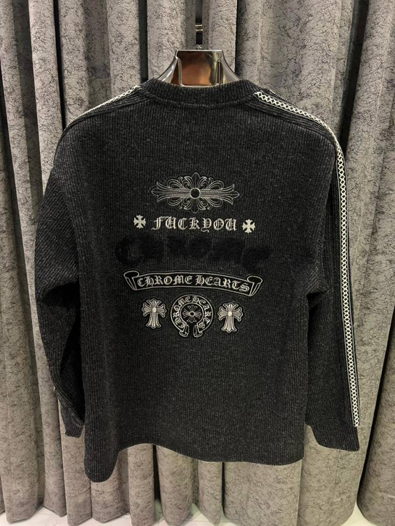 CHROME HEARTS IMPORTED SWEATSHIRT STORE ARTICLE BLACK AND GREY