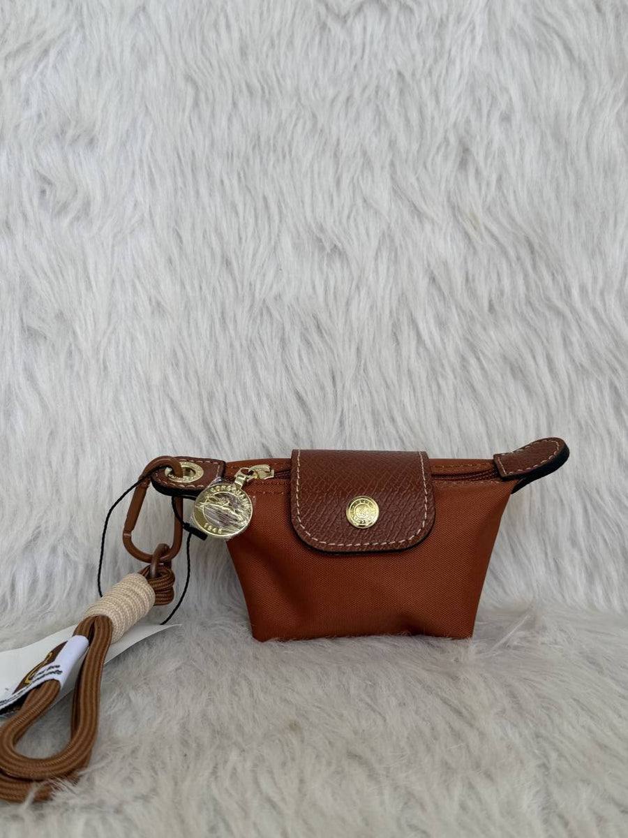 Longchammp Mini Bagcharm Keychain With ZipLock Pouch