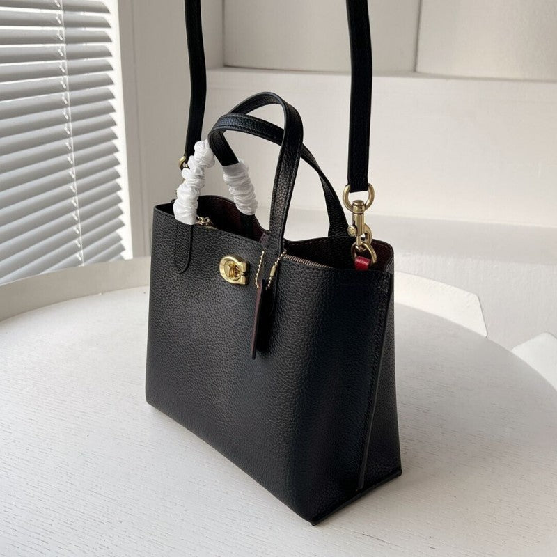 Coach_Willow_24_Medium_Black_Bag_With_OriginalBox