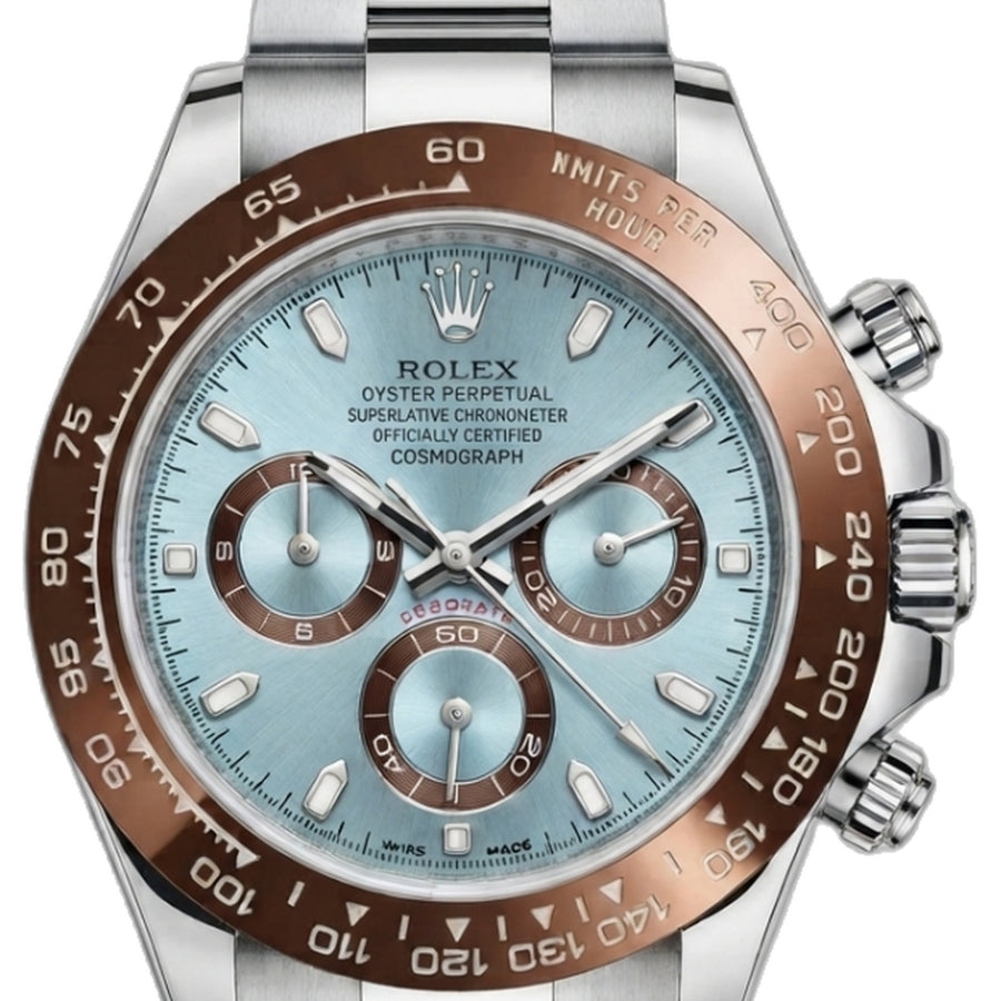 Rolex Daytona chronograph sky Blue platinum
