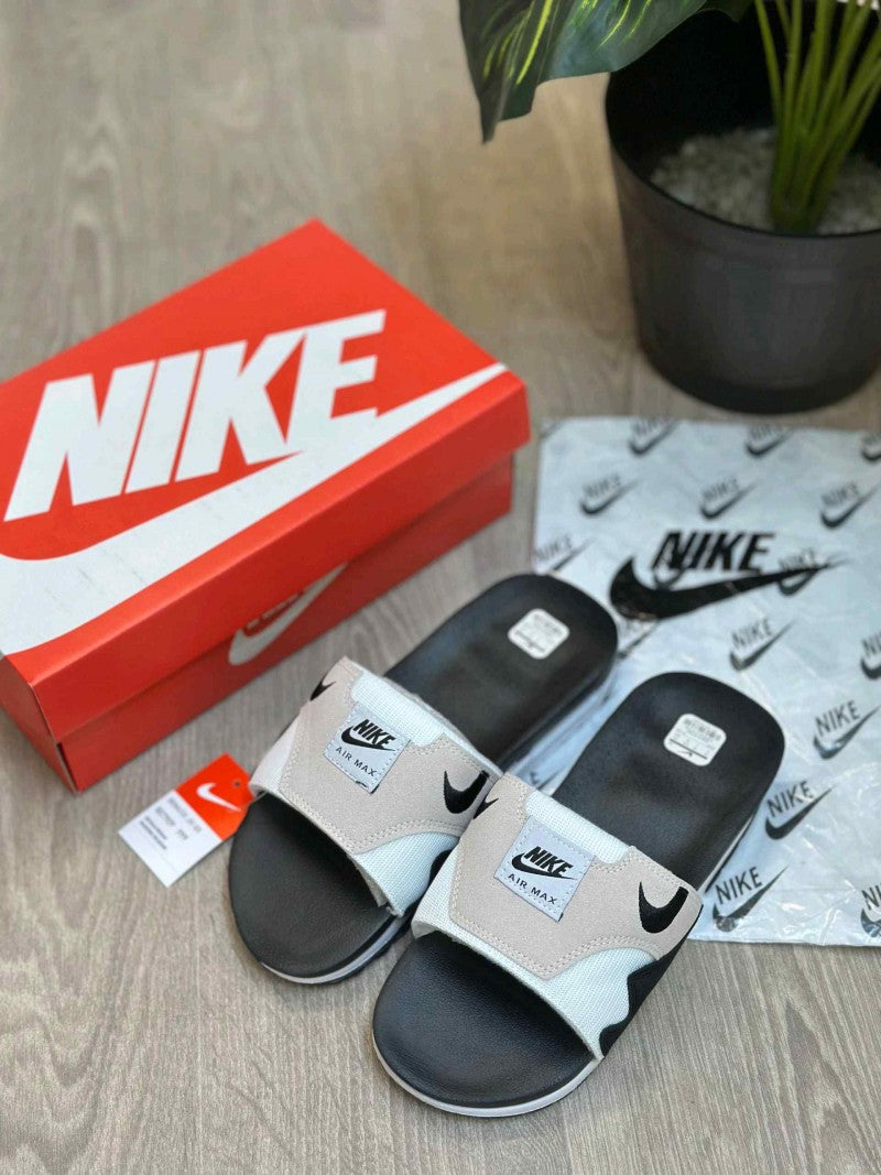Nike Airmax 1 Premium White Black Flip-Flop