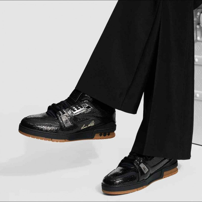 Louis Vuittonn LV Trainer Leather Black Gum