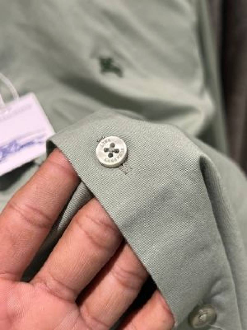 Burberry IMPORTED STORE ARTICLE SHIRT LIGHT GREEN