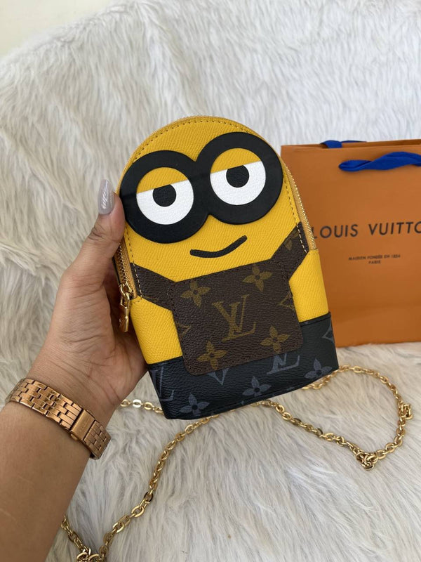 Louis Vuitton X Minion PhoneBag With Original CarryBag