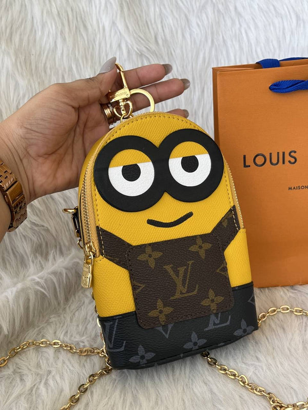 Louis Vuitton X Minion PhoneBag With Original CarryBag