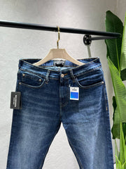 Balenciaga Blue Shade Straight fit Premium Imported Fabric Denim with Back Pocket Emboss Logo 4590