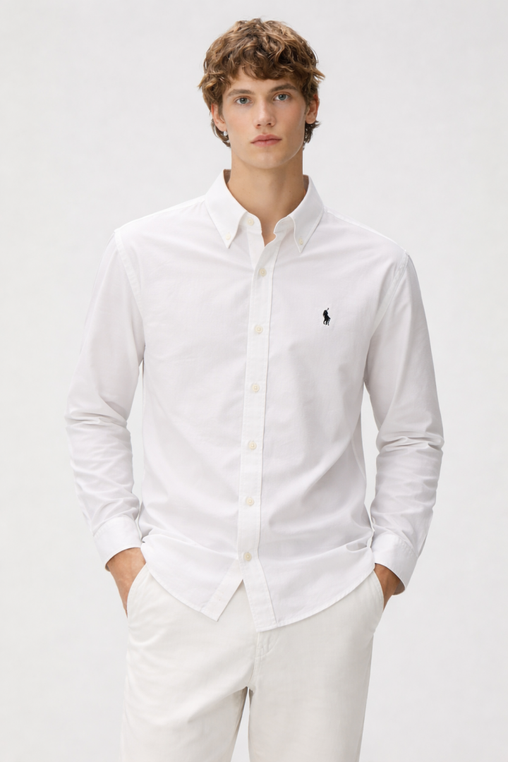 Ralph LAUREN P-OLO IMPORTED STORE ARTICLE SHIRT linen fabric