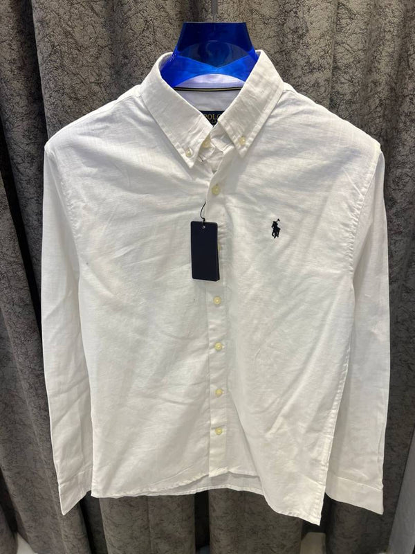 Ralph LAUREN P-OLO IMPORTED STORE ARTICLE SHIRT linen fabric