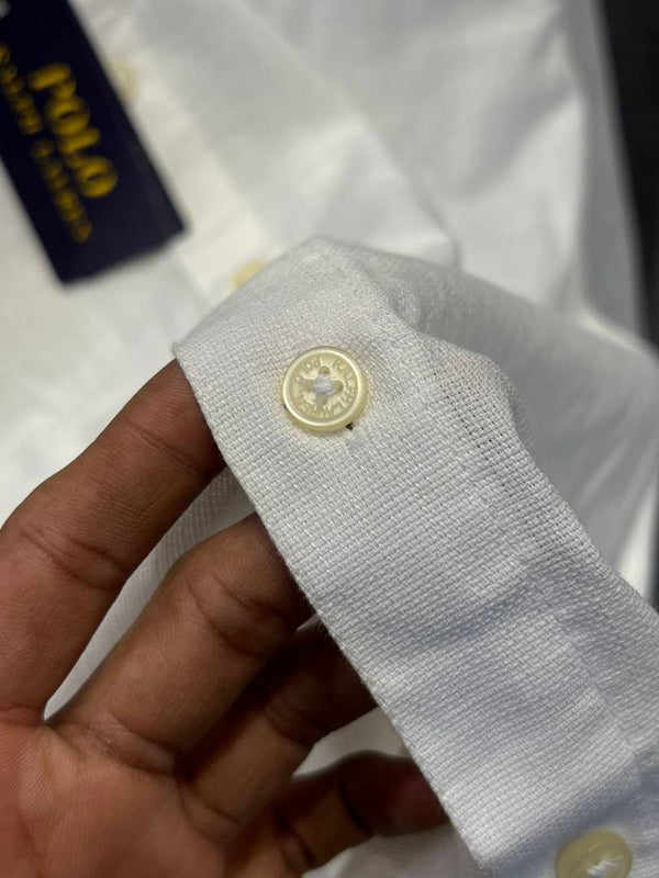 Ralph LAUREN P-OLO IMPORTED STORE ARTICLE SHIRT linen fabric