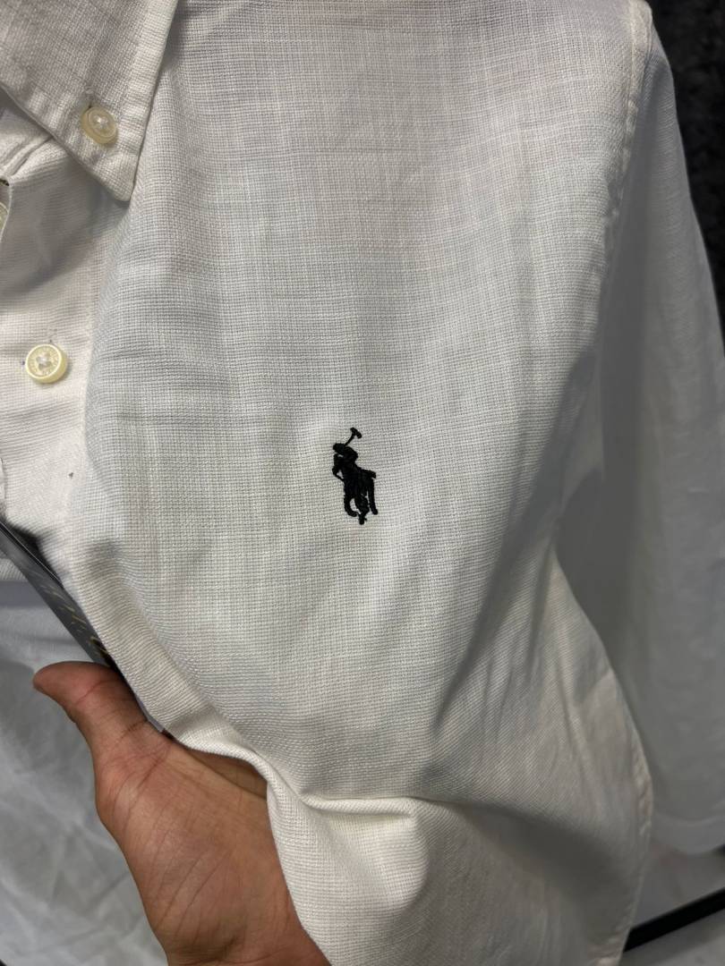 Ralph LAUREN P-OLO IMPORTED STORE ARTICLE SHIRT linen fabric