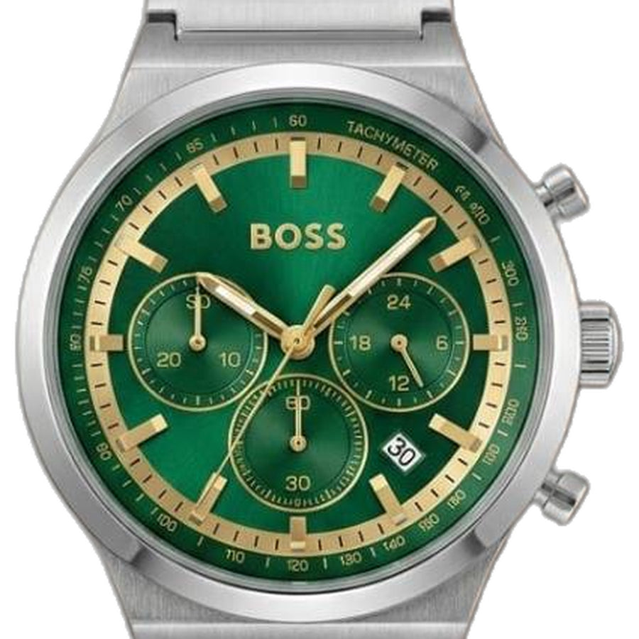 Boss Candor Chronograph Silver-Green
