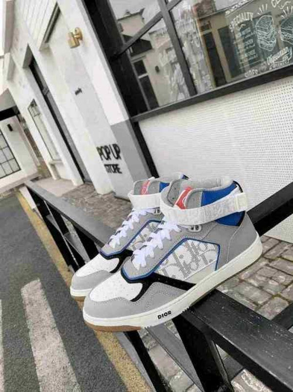 Dior B27 Blue High Top Oblique Galaxy 532