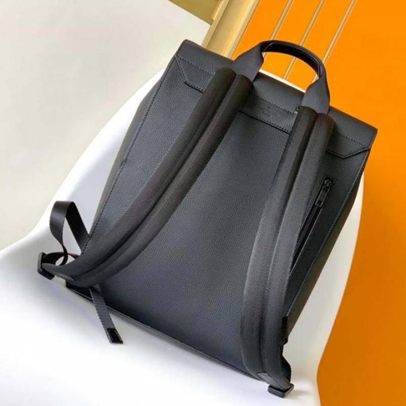 Louis Vuitton LV M21367 Aerogram Fastline Backpack With Dust Bag & Tags (Black - 1182)