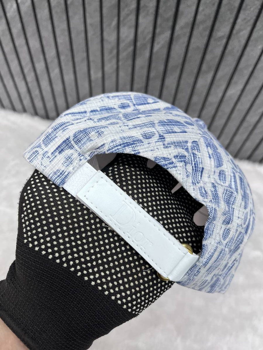 Dior_Mesh_Blue_Front_Logo_Premium_Unisex_Cap