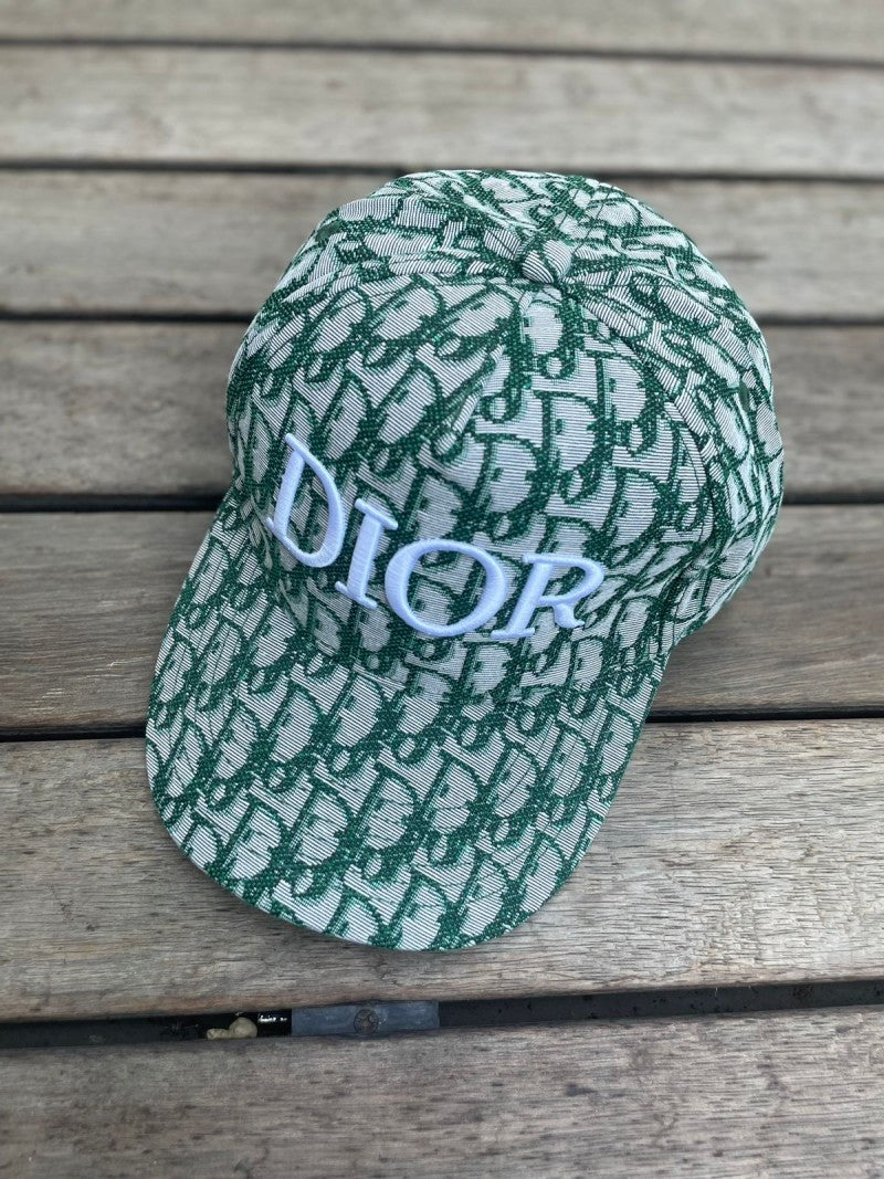 Dior_CD_Mint_Green_Print_White_Logo_Premium_Unisex_Cap_(With_Box)_790