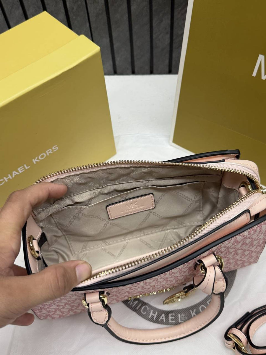 Michael Kors CB Arden 8388 Pink Monogram With OriginalBox & DustCover