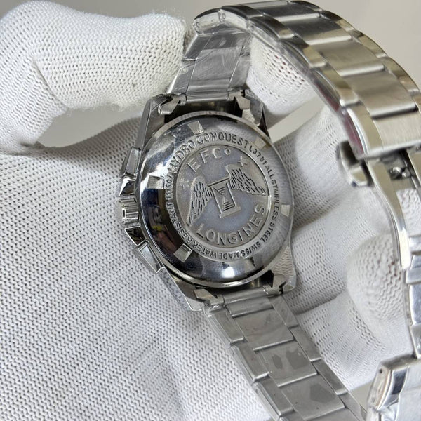 longinezs cronograph Silver Black