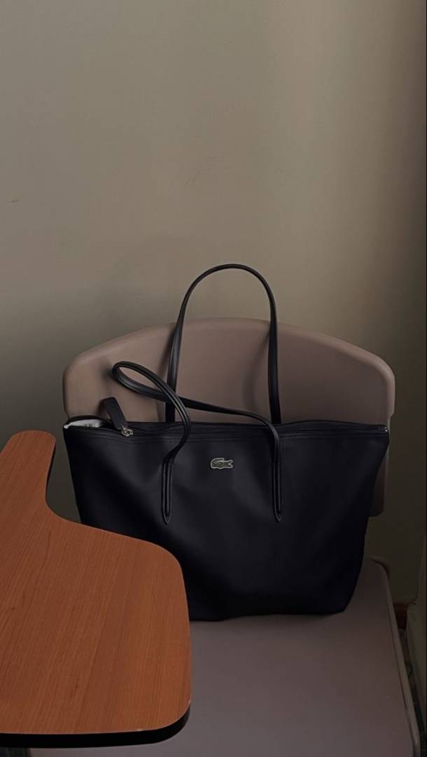 Lacoste_Leather_Tote_Black_Premium_With_Original_Packing