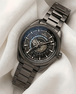 Omega Seamaster Aqua Terra GMT Worldtimer Full Black
