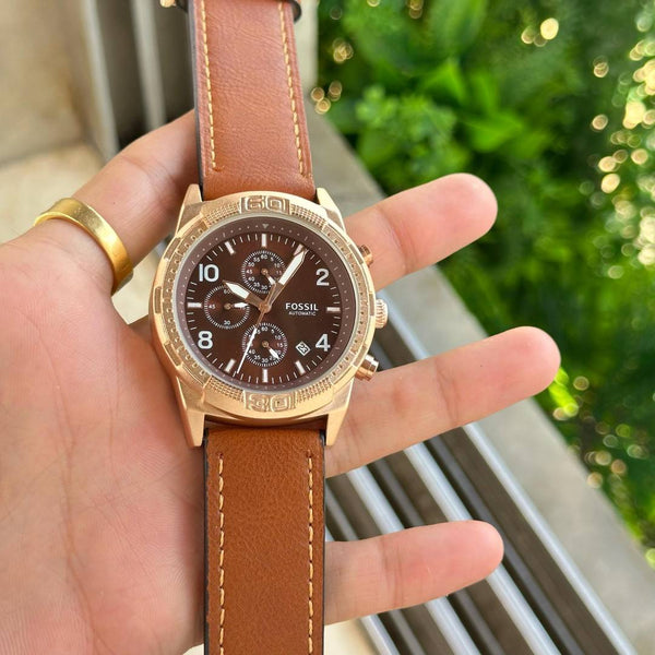 Fossil Bronson Chronograph Luggage Leather