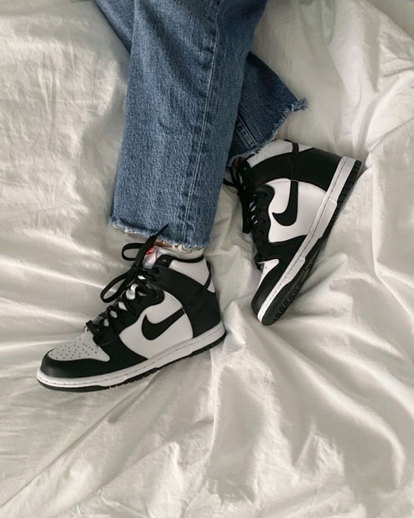 Nike dunk high panda black white fix