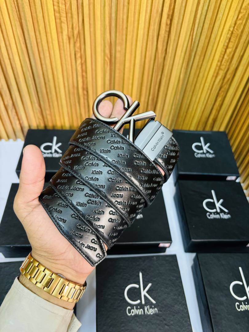 23 CK CALVIN KLINE GREY PREMIUM QUALITY REVERSIBLE BELT