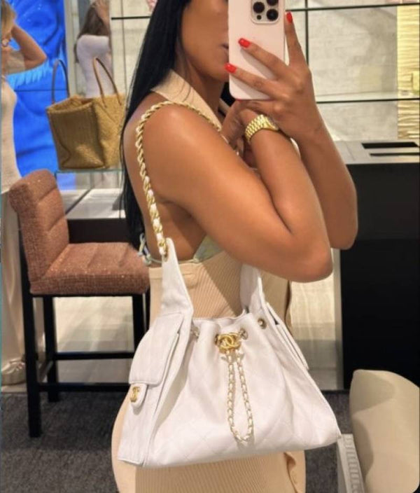 Chanel_CB_25_White_Medium_Shoulderbag_With_OriginalBox_CarryBag_DustCover