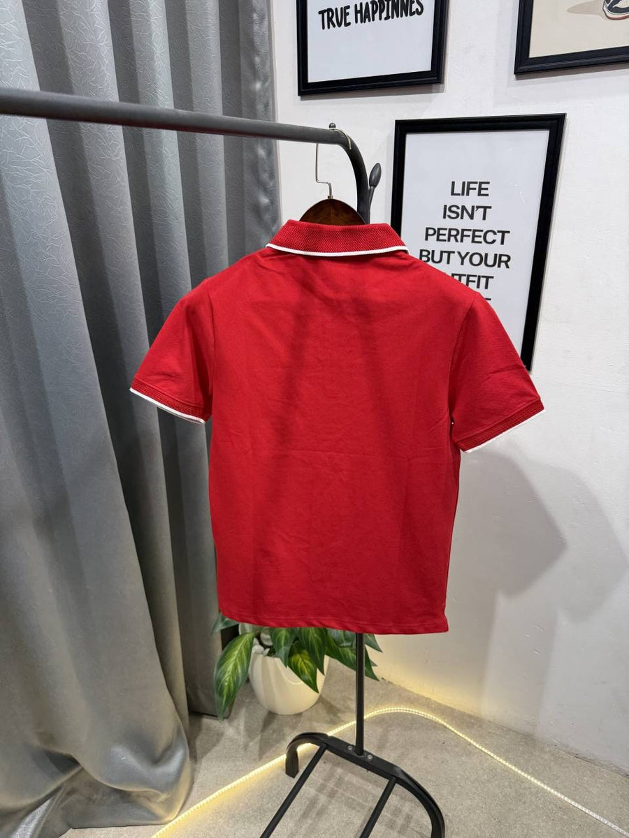 Hackett imported polo tshirt red