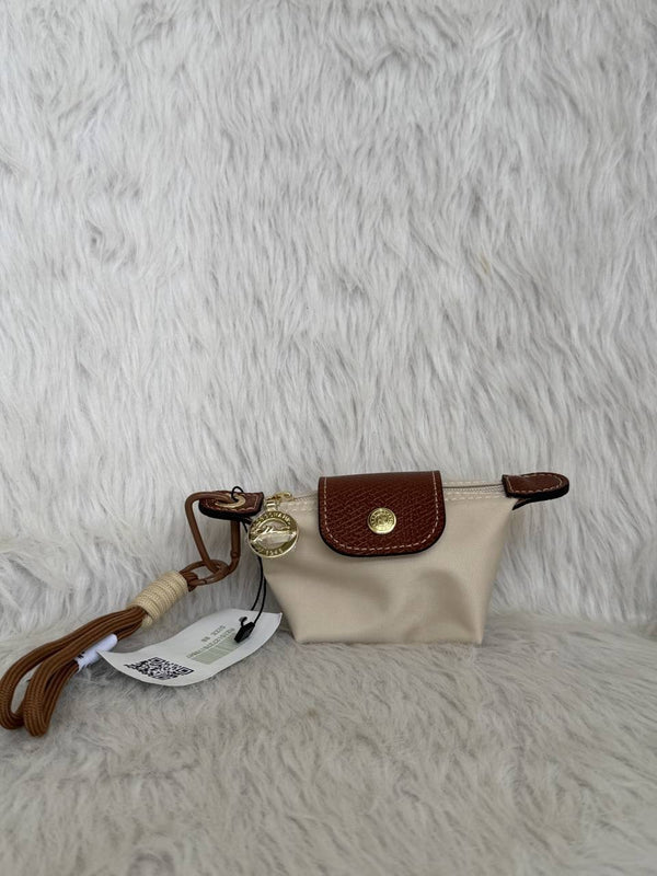 Longchammp Mini Bagcharm Keychain With ZipLock Pouch