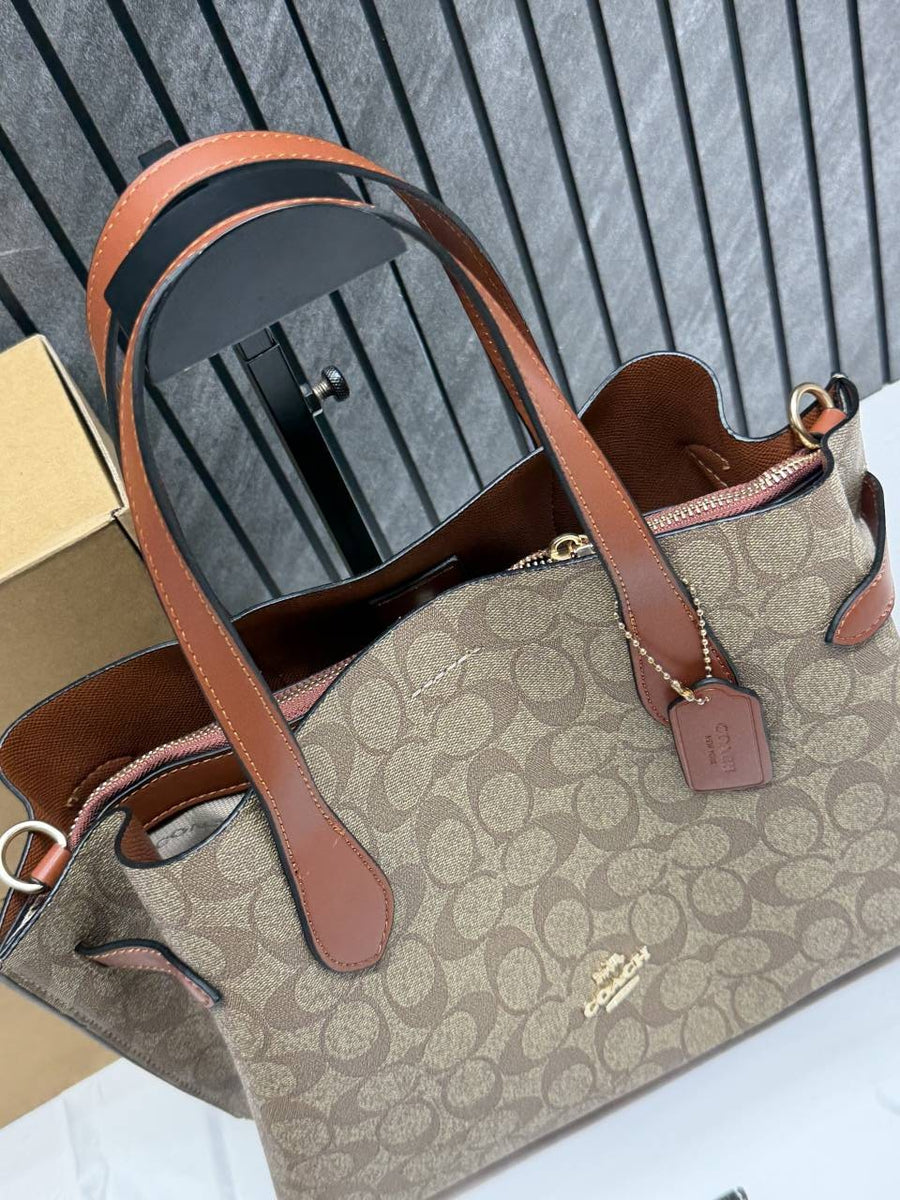 Coach Hanna CarryAll Medium Satchel Bag With Original Box & DustCover