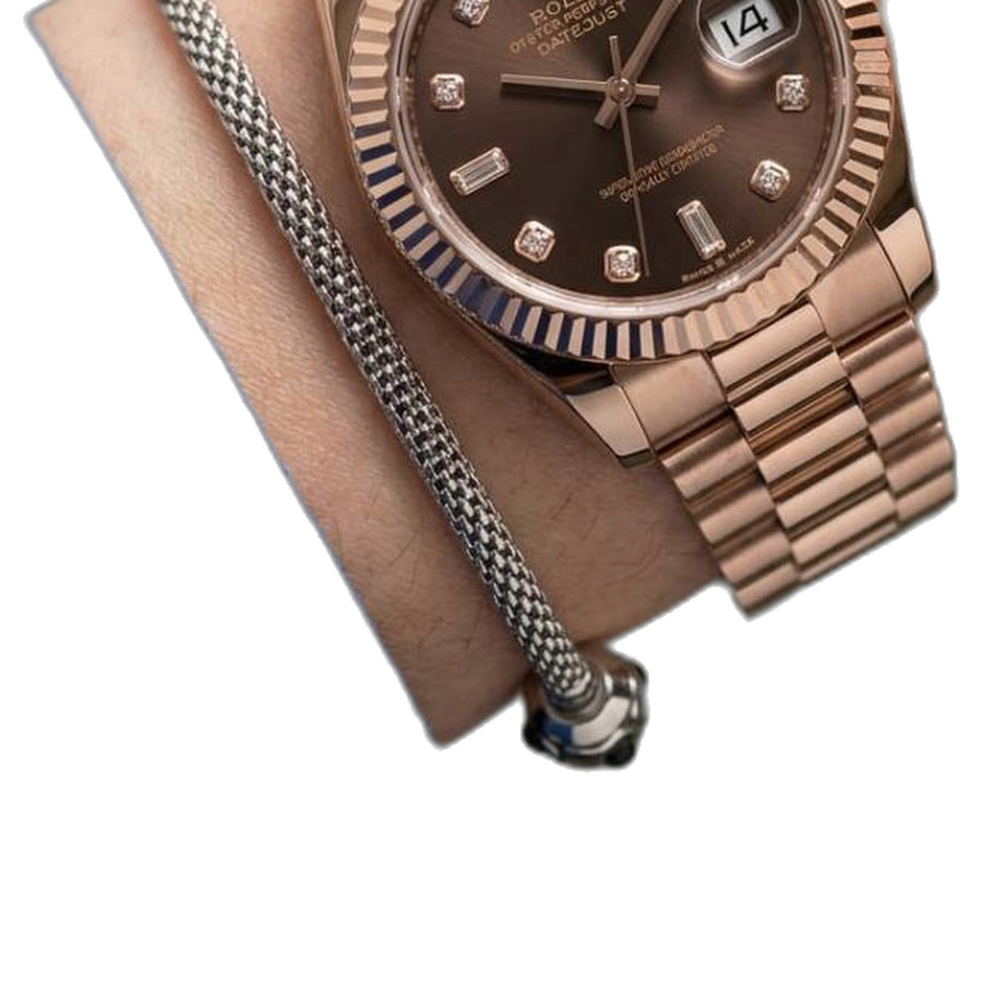 Rolex Oyester Perpetual Date Just Ladies Copper-Brown
