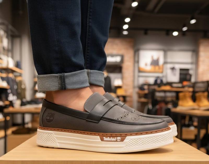 TIMBERLAND SLIP ON GREY SNEAKER