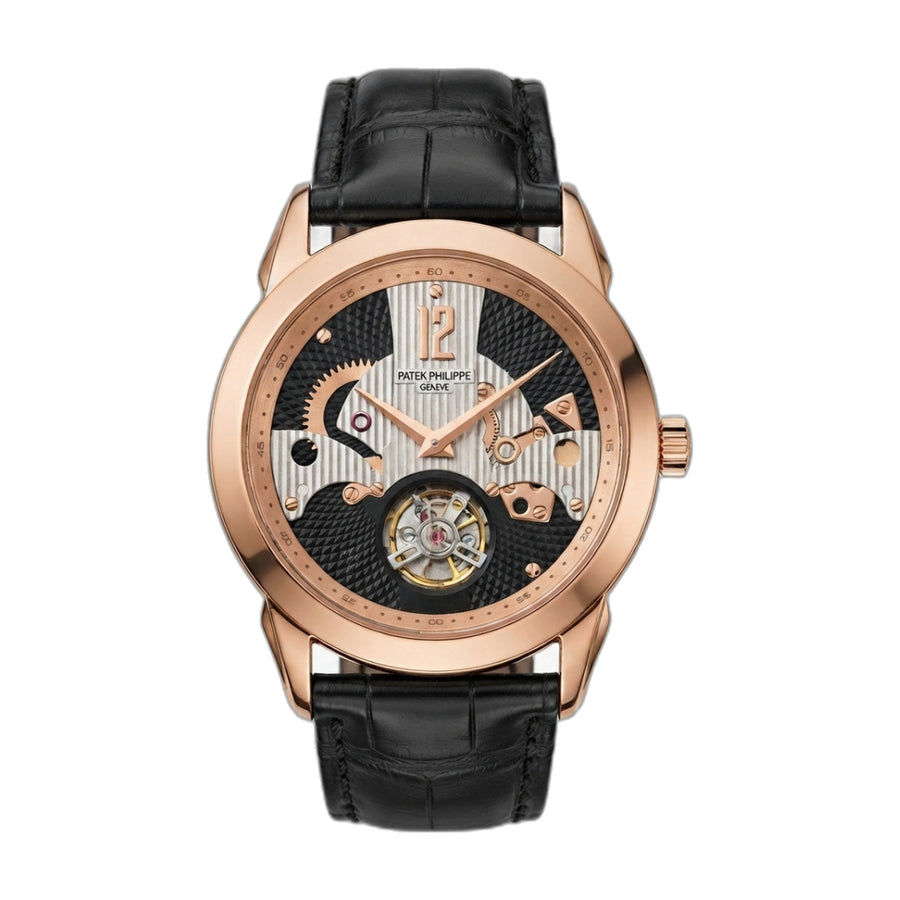Patek Phillipe Peacock Witness Tourbillon Copper Black Dial