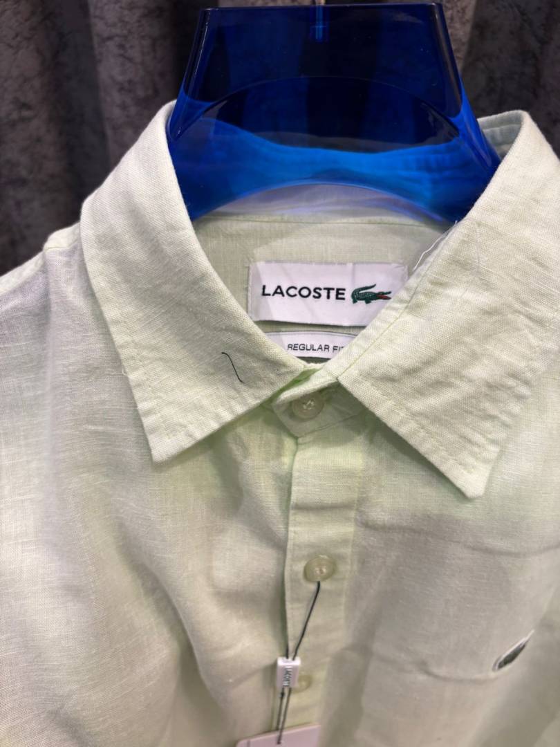 Lacoste IMPORTED STORE ARTICLE linen fabric SHIRT