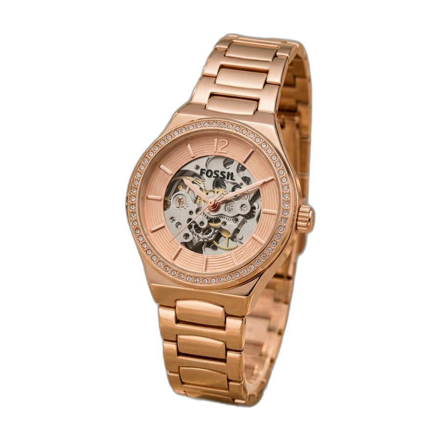Fossil Eevie Automatic Copper-Pink