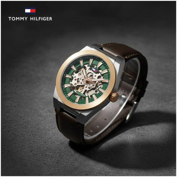 Tommy Hilfigar Automatic Skeleton Leather