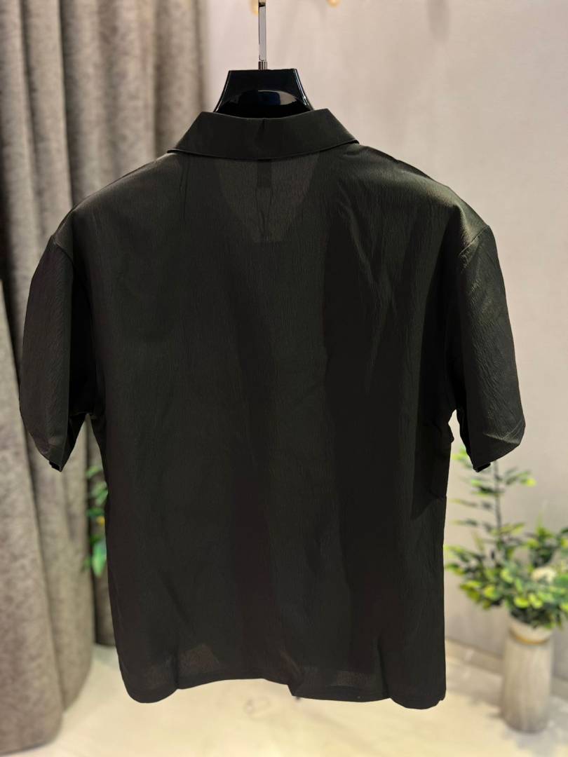 KOREAN IMPORTED HIGH DEMAND ARTICLE POLO T-SHIRT BLACK