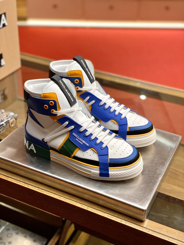 Dolce Gabana Sneaker Calfskin 2 Zero custom High in Blu Fix