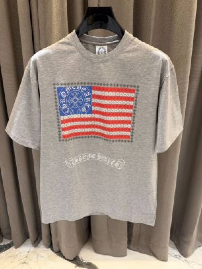 Chorme_Heart imported Tshirt Grey