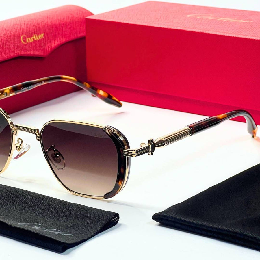 Cartier 2780 gold tiger brown