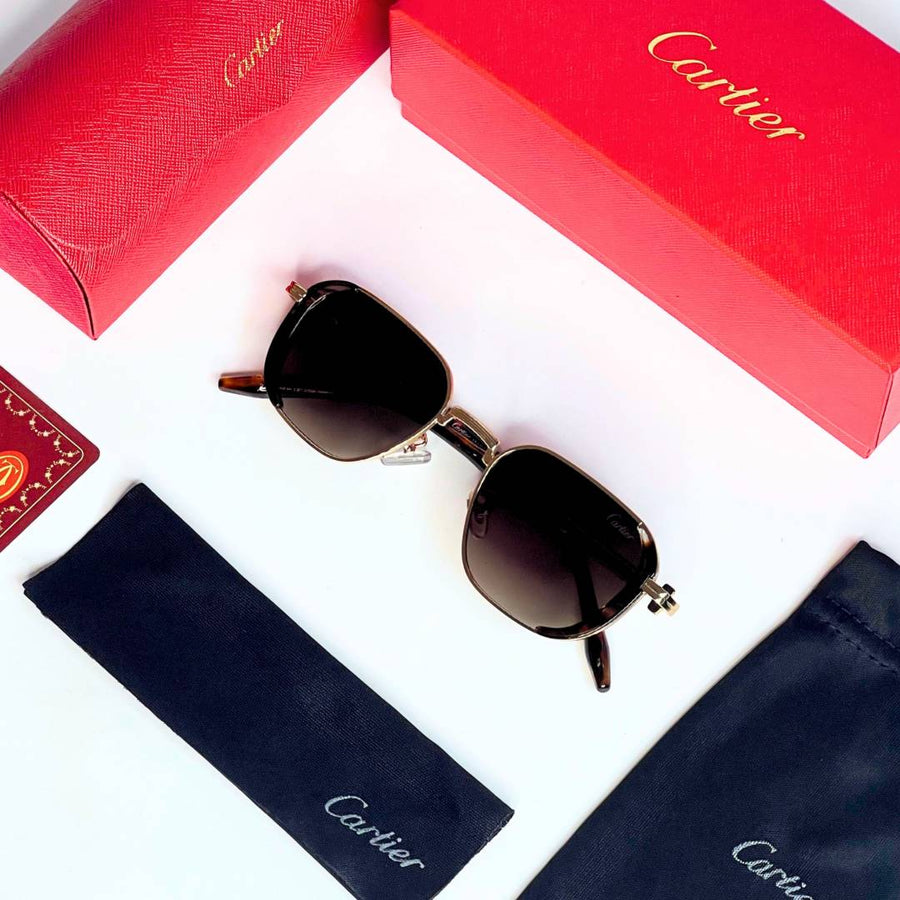Cartier 2780 gold tiger brown